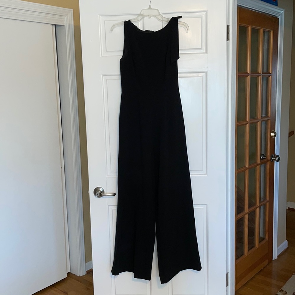 Black crape jumpsuit